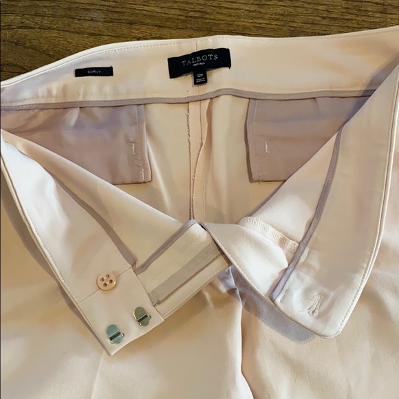 Talbots pastel pink capris - Picture 2 of 3